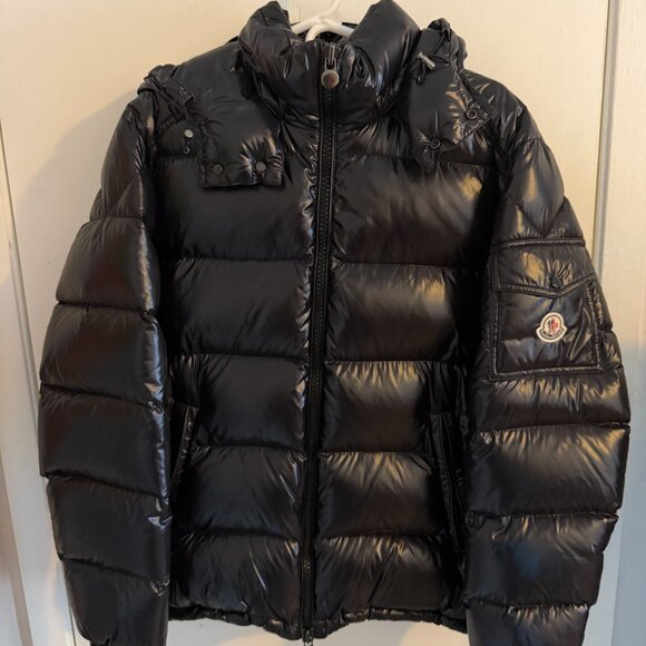 Moncler Puffer Jacket Black Size 4 - Picture 1 of 7